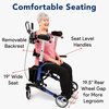 Proheal Stand Up Walker w/ Seat - Blue PH-UPWLKALDLX19BL-MP-UP-WALKER